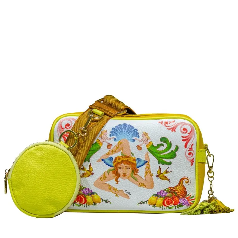Minibag Easy Ammia - Trinacria - Bianca e Gialla