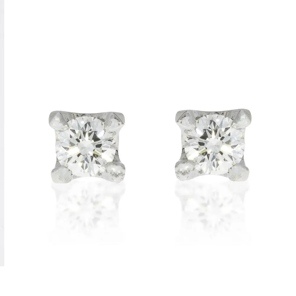 Orecchini Comete Punto Luce Diamanti 0,40 ORB 158