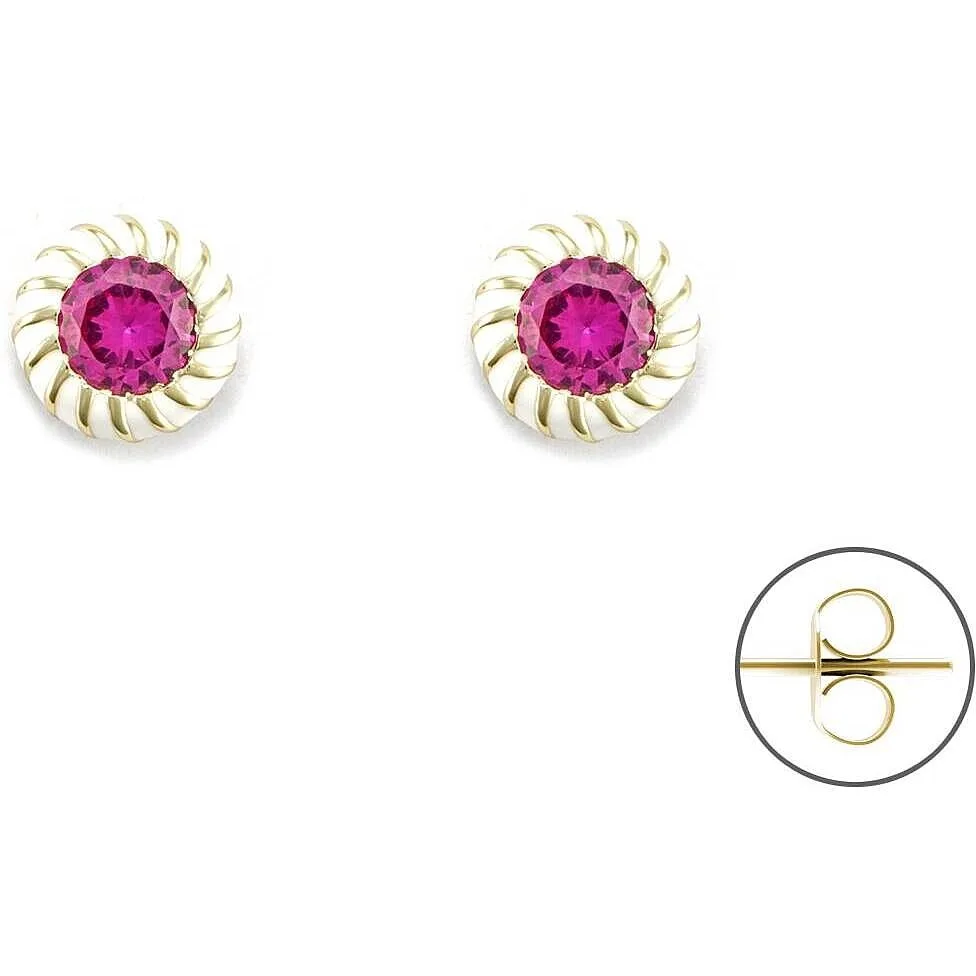 Orecchini a Bottone argento donna gioiello 4US Cesare Paciotti 4uor6858w