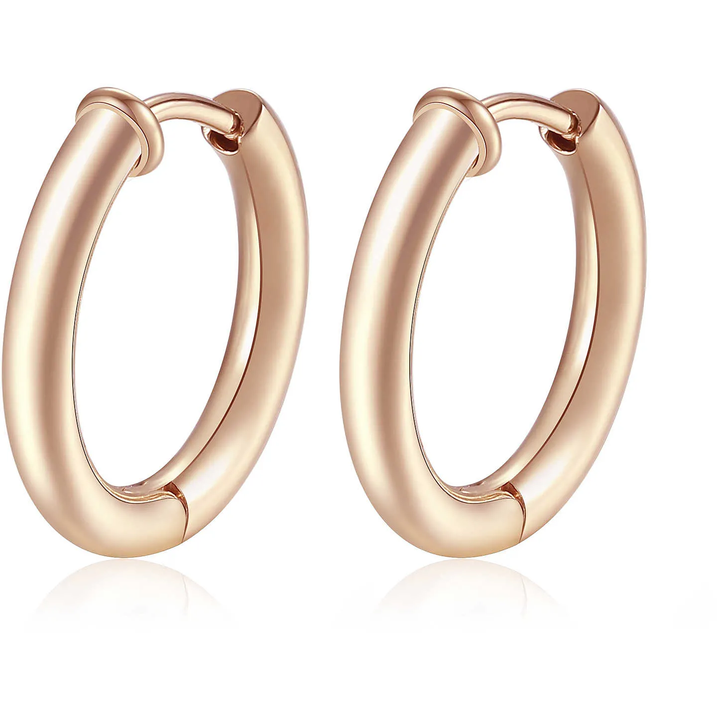 ORECCHINI SAGAPÒ HAPPY EARS BOCCOLE PVD ORO ROSA - SHEA06