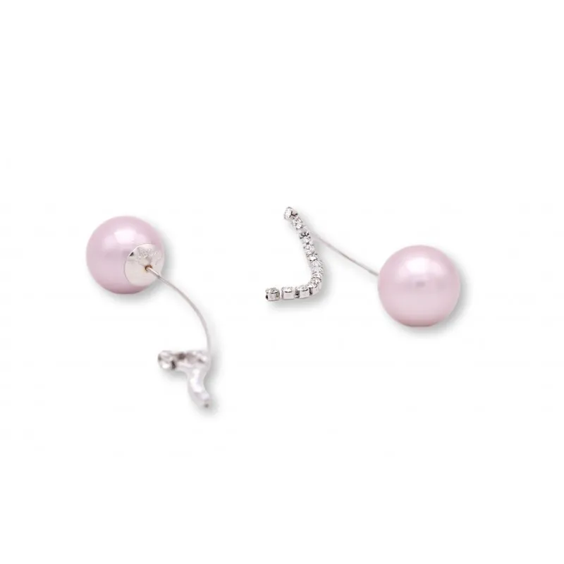 orecchini a lobo donna Boccadamo mya tw-or13 acciaio con perle sintetiche