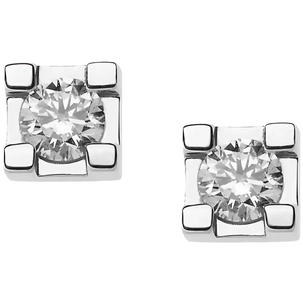 Orecchini a Lobo Quadrati con Diamanti Storie di Luce
