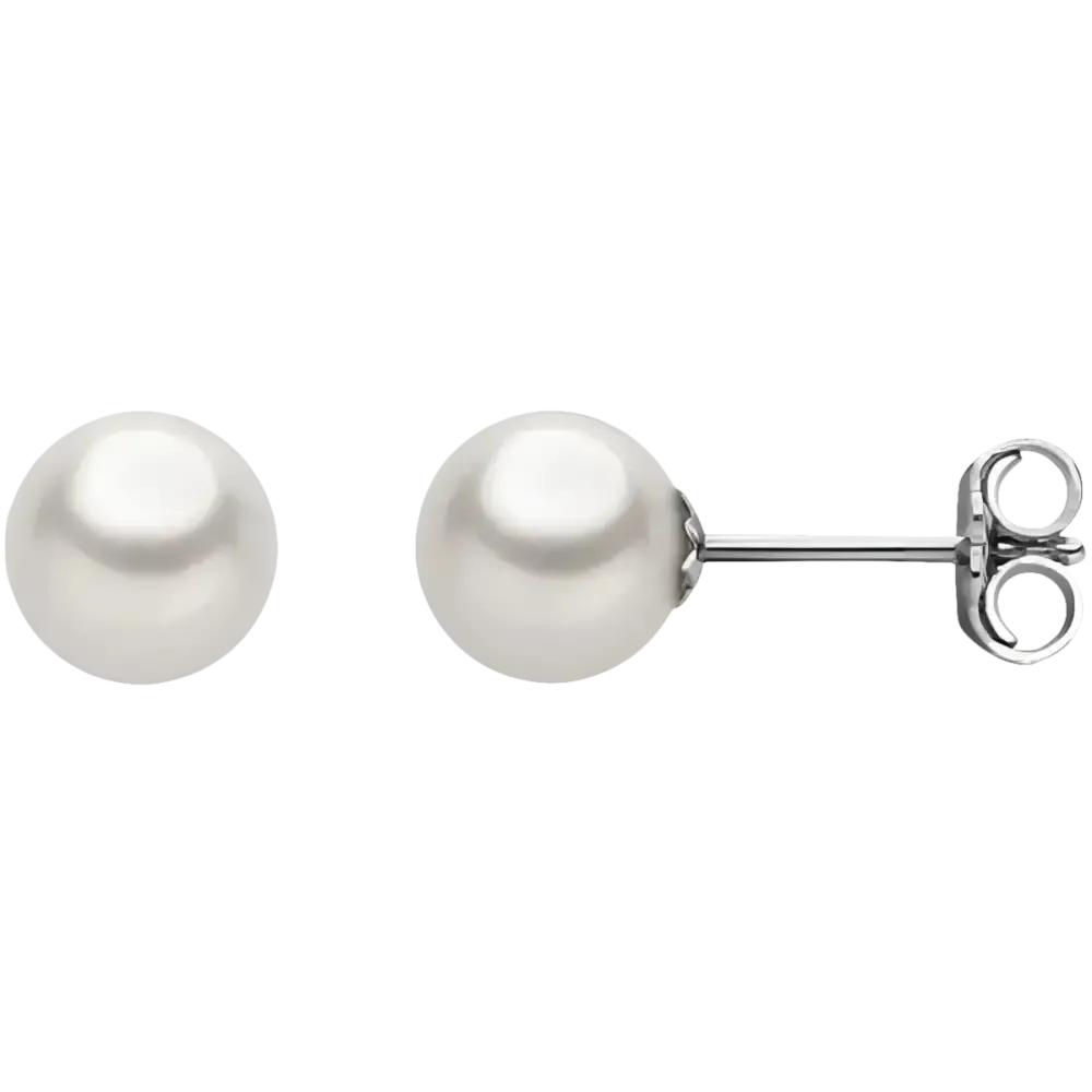 Orecchini Akoya Oro Bianco