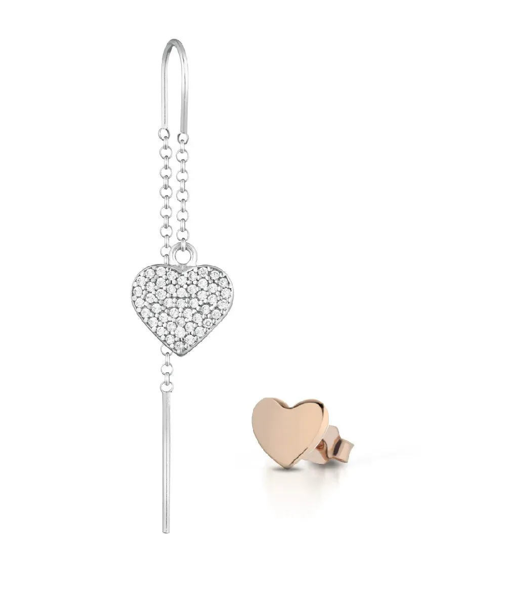 Roberto Giannotti Orecchini Bicolori Con Cuori