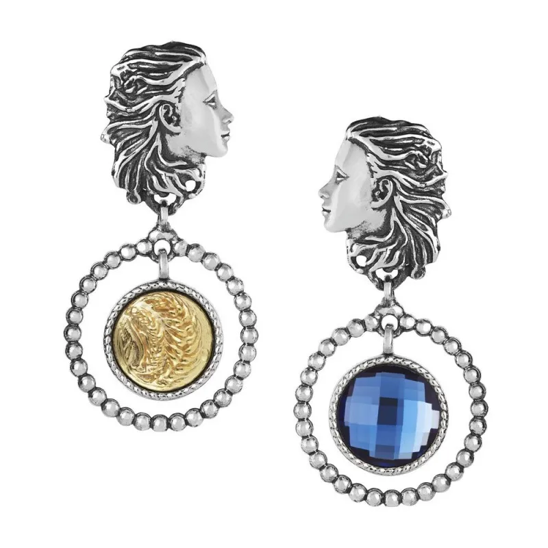 orecchini con pendenti donna Gerardo Sacco Mesi Reverse Giugno-Estate 27824 argento 925 con cristallo