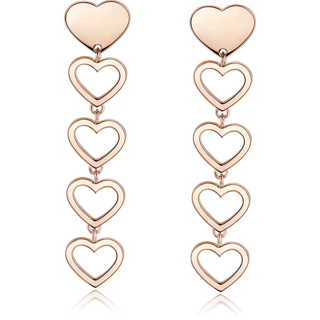 Orecchini donna cuore gioielli Sagapò Starlove SRL24