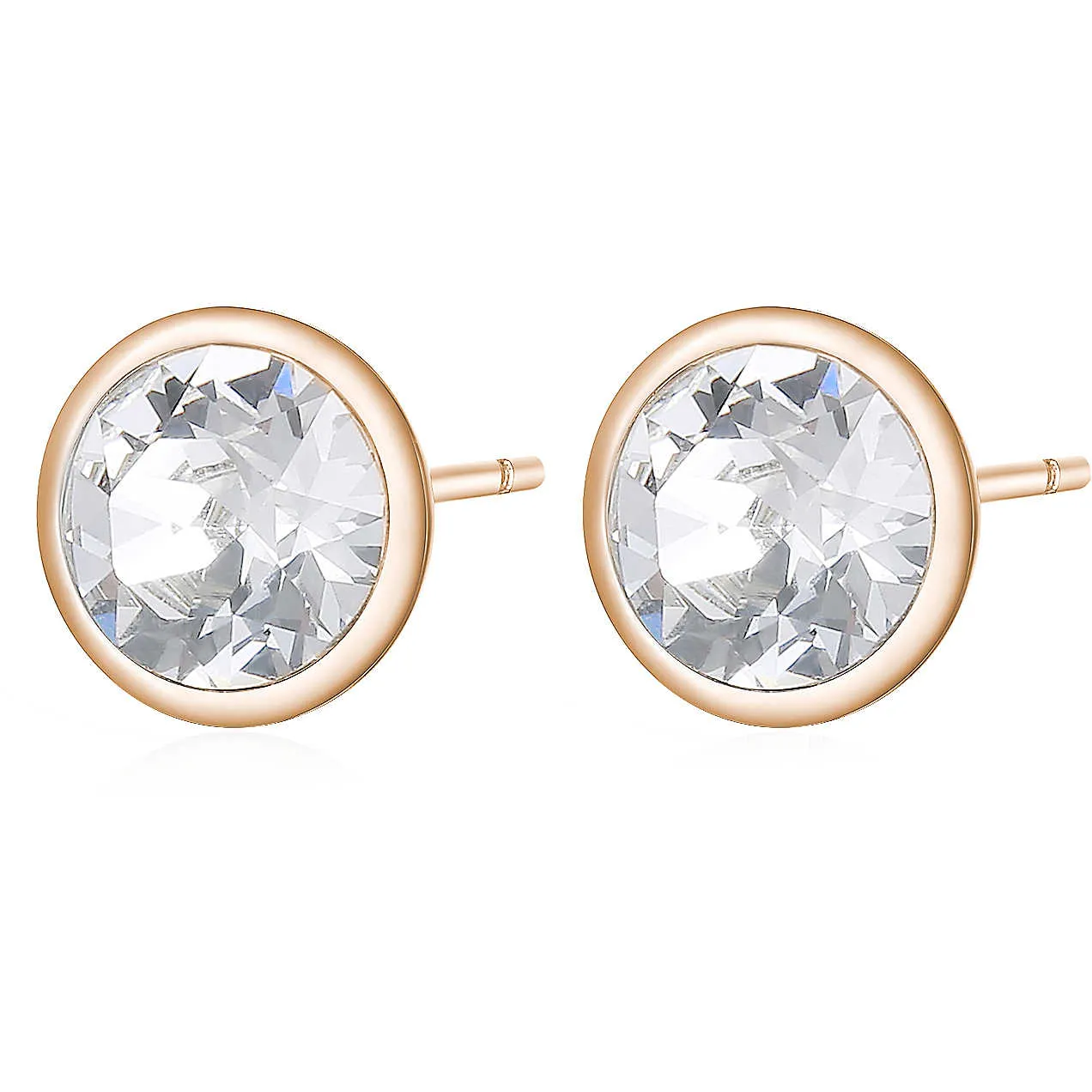 ORECCHINI BROSWAY SYMPHONIA ORECCHINI PVD ORO ROSA PUNTI LUCE CON CRISTALLI - BYM45