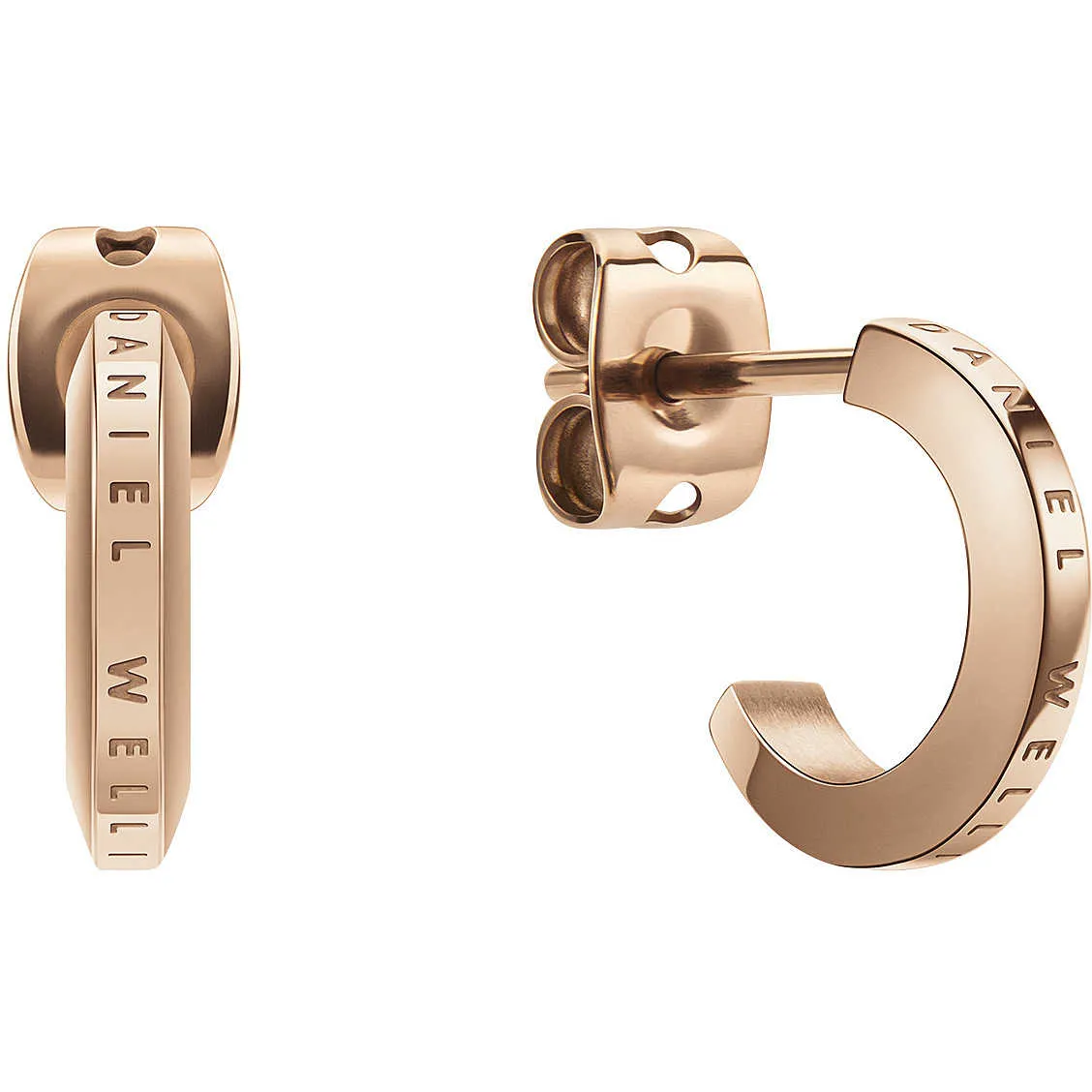Orecchini donna Daniel Wellington a cerchio in acciaio Enal DW00400146