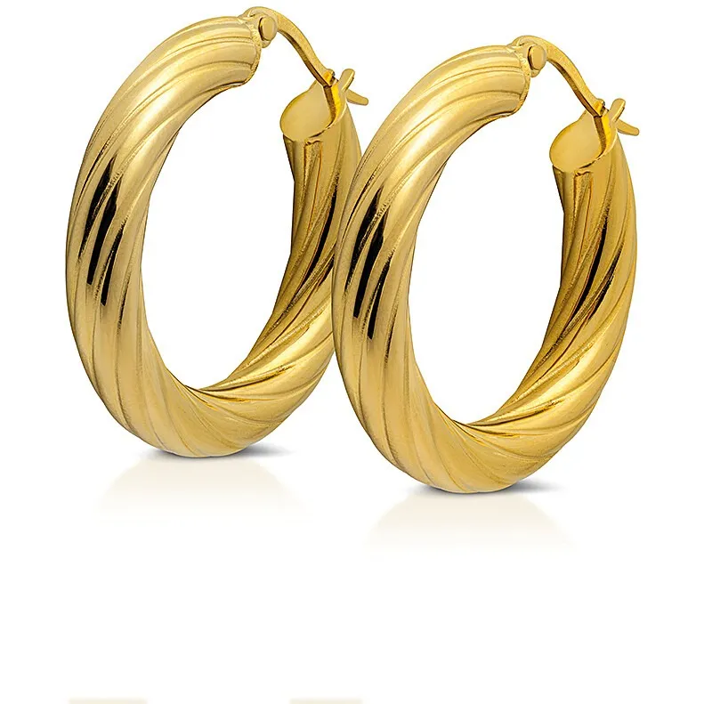 Orecchini in acciaio dorato donna gioielli Ops Objects Fancy opsor-780