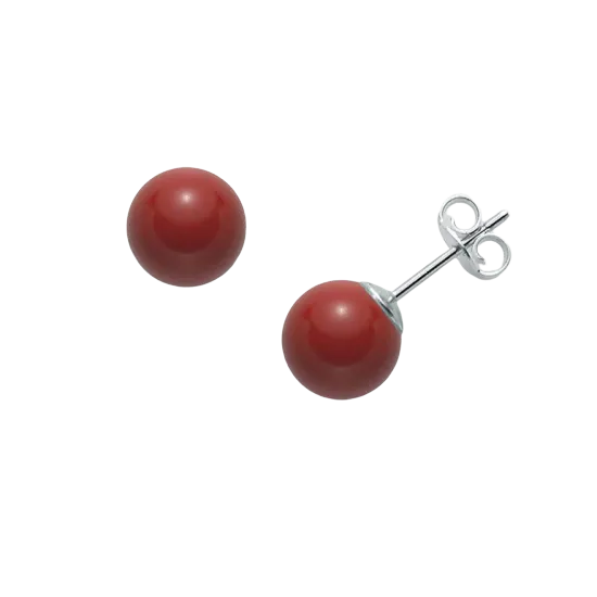 Orecchini in argento 925 Terra e Mare mm 9