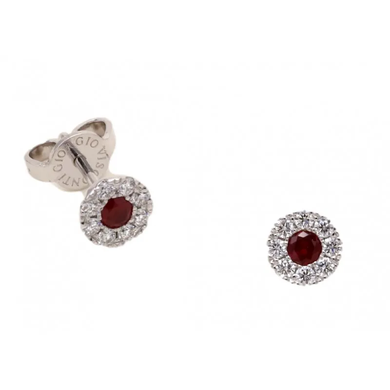 orecchini giorgio visconti margherita tondo rubini e diamanti