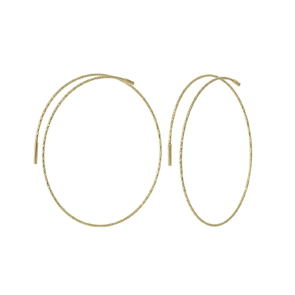 Magic Wire - Orecchini a cerchio in oro giallo