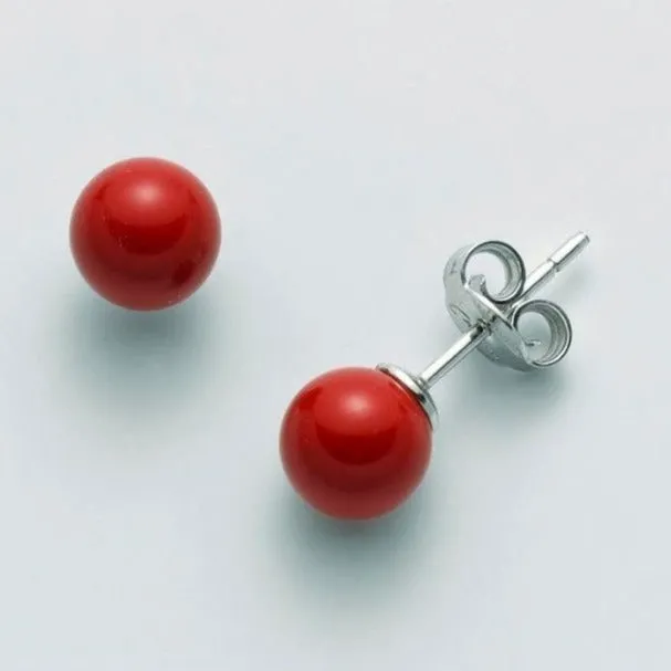 Orecchini in argento 925 Terra e Mare mm 7