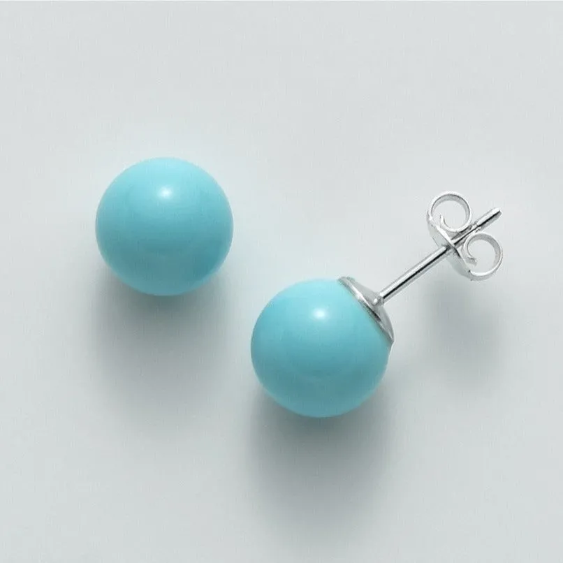 Orecchini in argento 925 Terra e Mare mm 7 PER2408