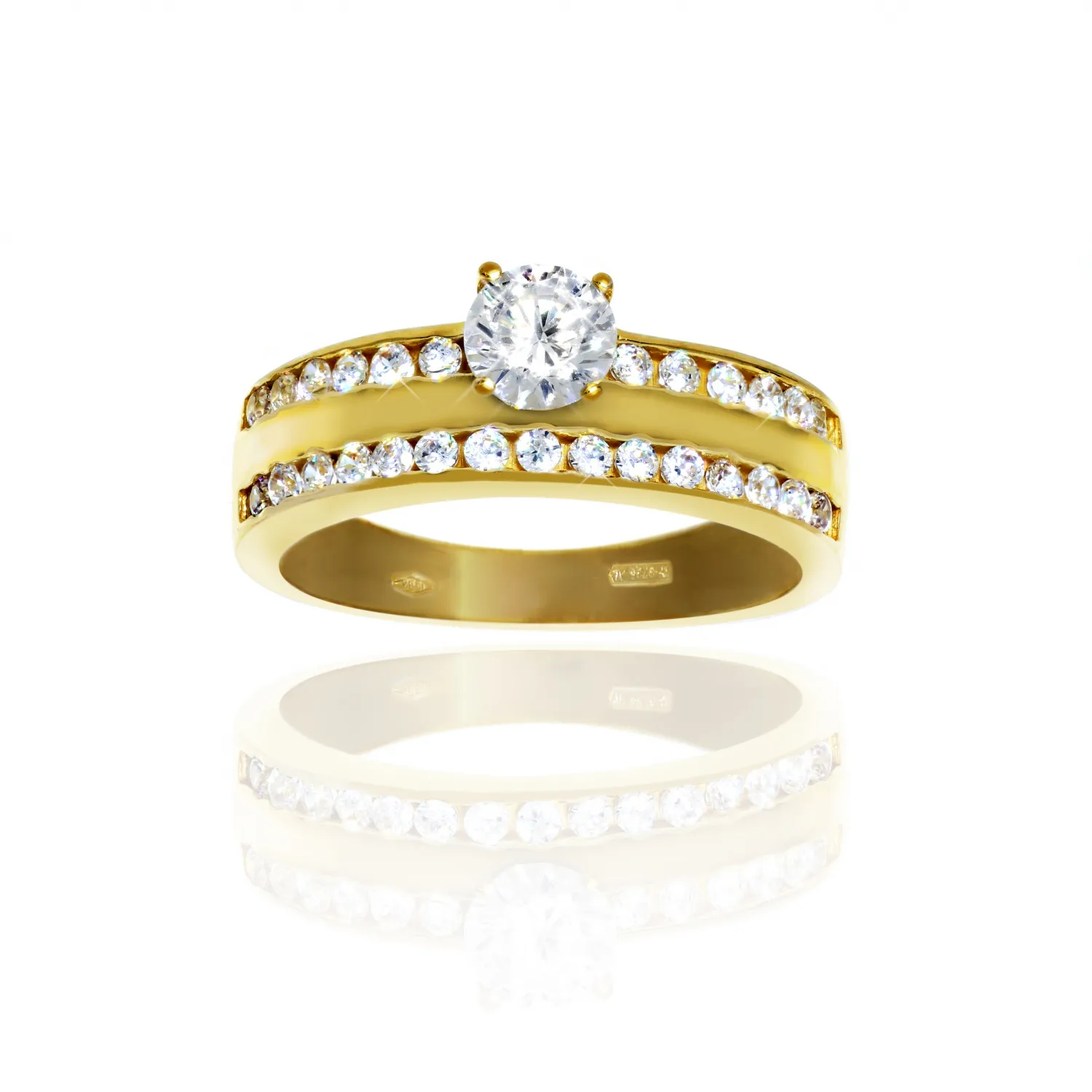 Anello A Fascia In Oro 750