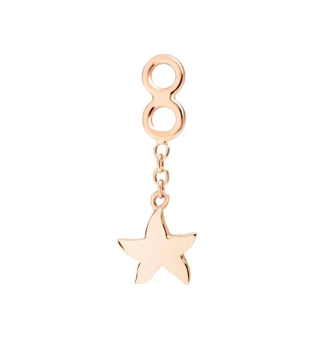 ORECCHINI STELLA MARINA DODO ORO ROSA DMO/9/1ST