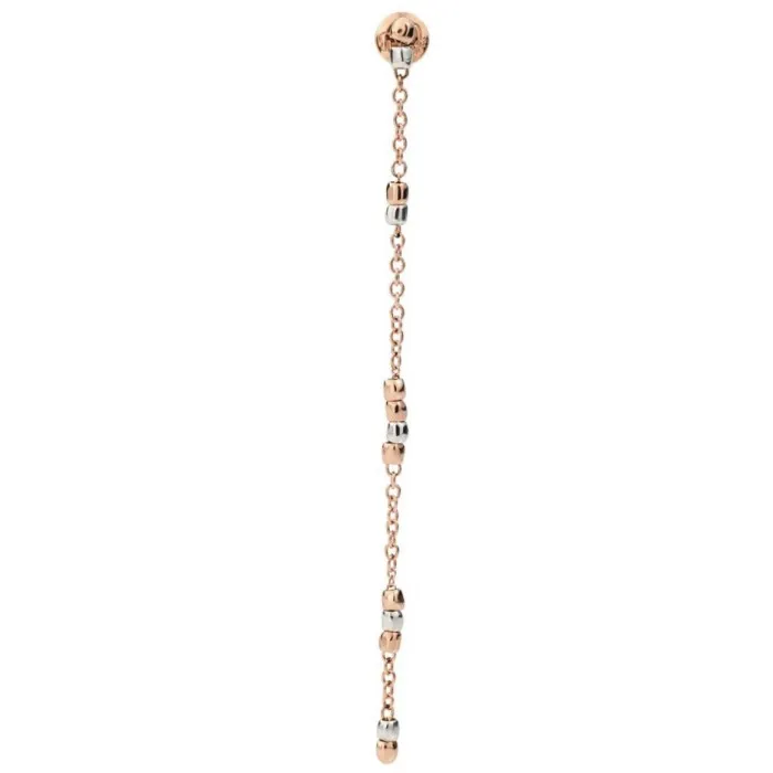 ORECCHINO DODO PENDENTE ORO ROSA E ARGENTO DHC1005-GRANX-0009A