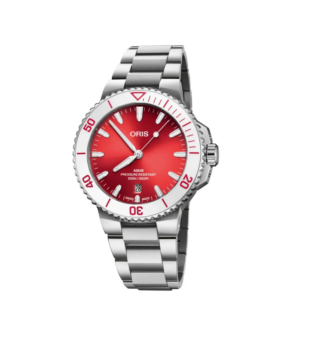 ORIS AQUIS DATE ROSSO TASTE OF SUMMER 73377874138-0782204PEB