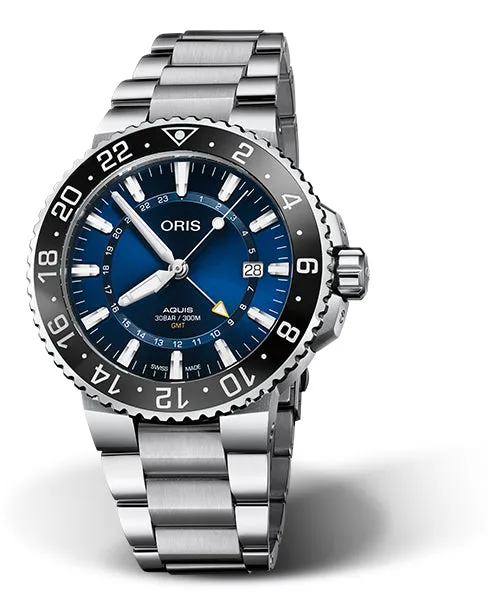 ORIS AQUIS GMT BLU 79877544135-0782405PEB