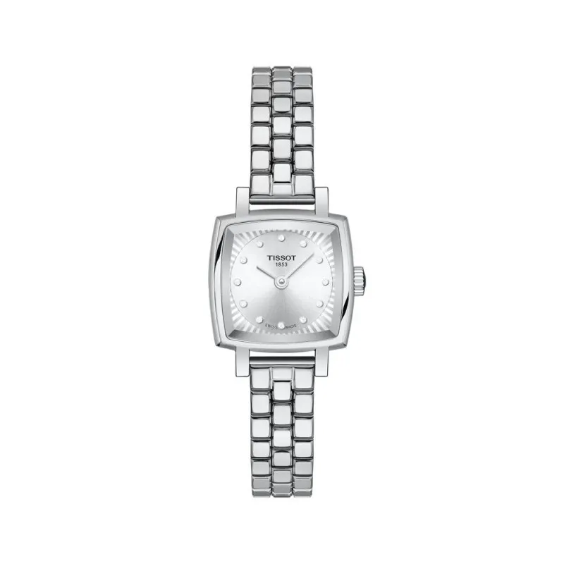 orologio al quarzo donna Tissot t0581091103601 Lovely Square diamonds