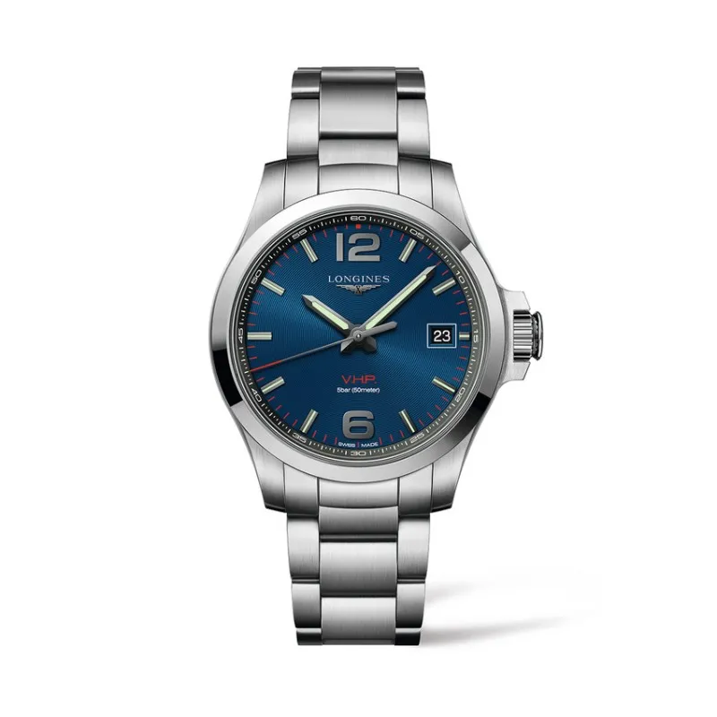 orologio al quarzo uomo Longines solo tempo Conquest VHP l37164966