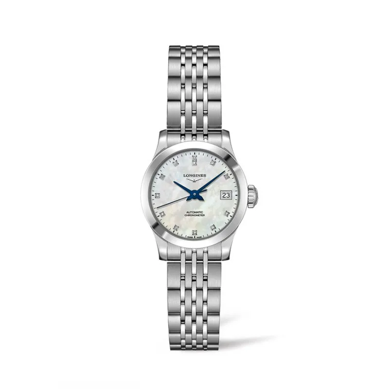 orologio automatico donna Longines cronometro COSC Record Collection brillanti l23204876