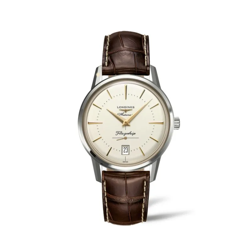 orologio automatico uomo Longines L47954782 Flagship Heritage solo tempo