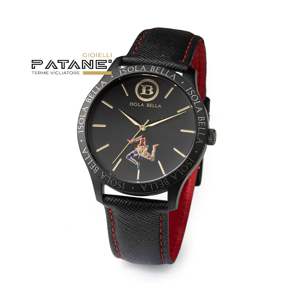 Orologio Isola Bella - Mini Trinacria Nero