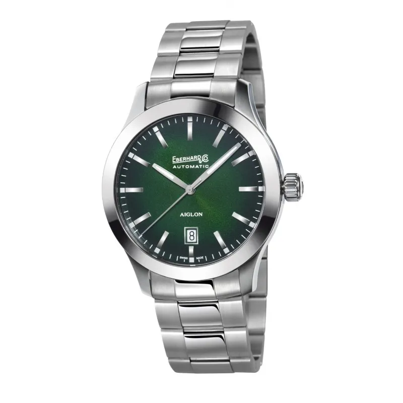 orologio meccanico automatico uomo Eberhard solo tempo Aiglon Grande Taille 41030.se ca2 verde