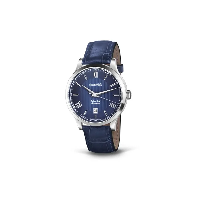 orologio meccanico automatico uomo Eberhard solo tempo EXTRA-FORT BLUE 41029.09