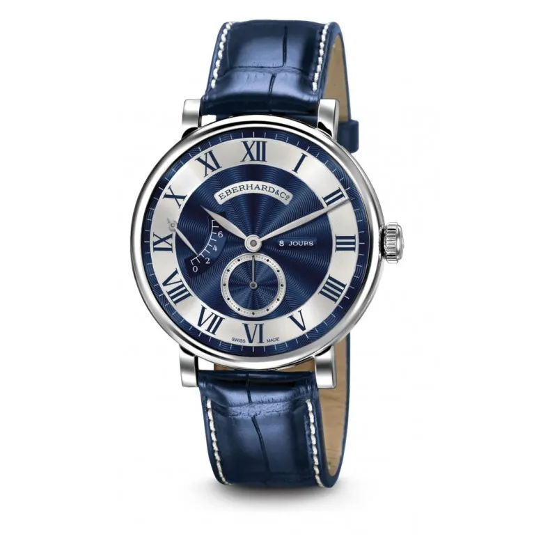 orologio meccanico carica manuale uomo Eberhard 21027 CP 8Jours solo tempo