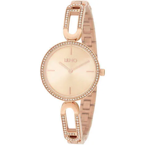 LIU-JO Luxury TLJ1541 Be Bright Orologio Donna in Acciaio e Cristalli Oro Rosa