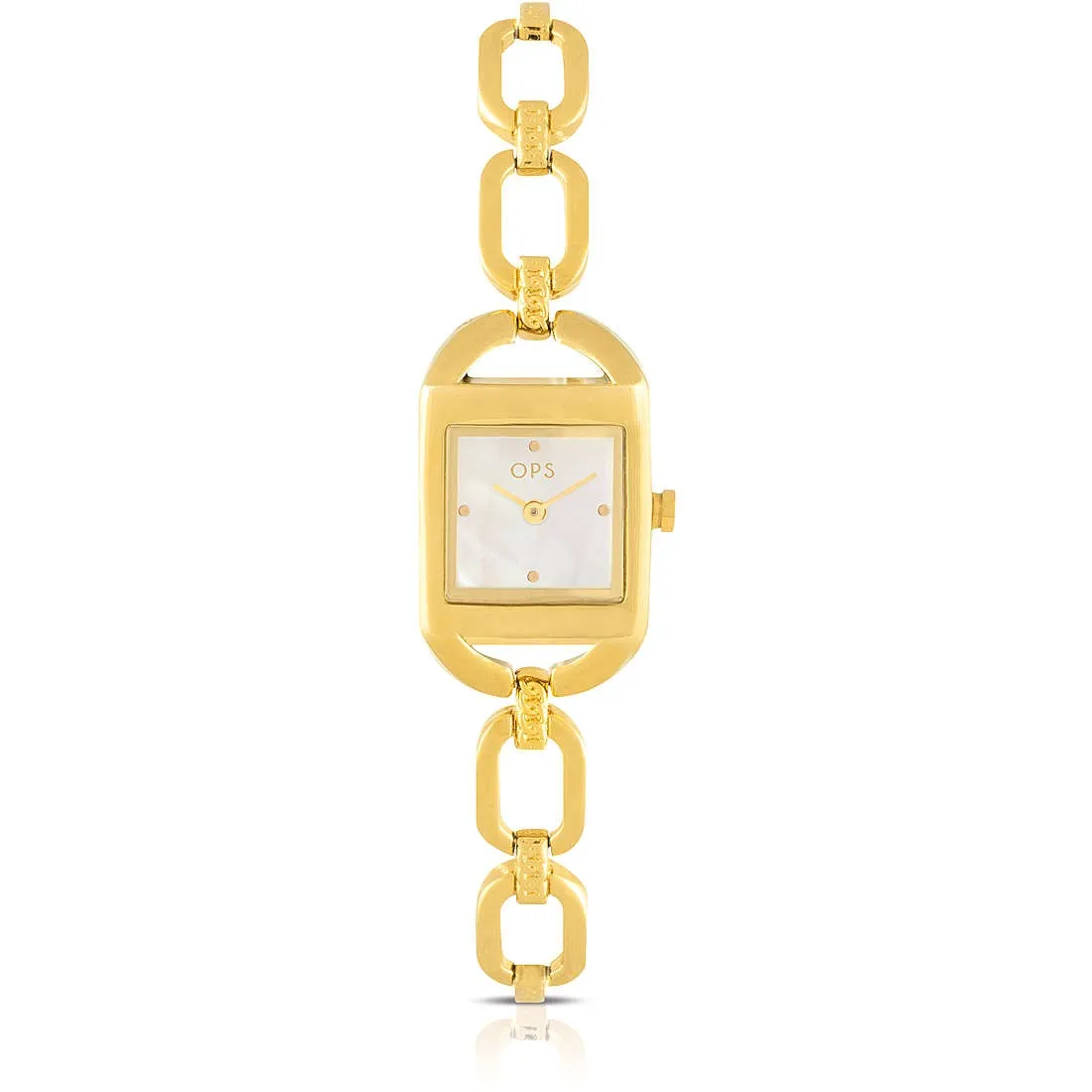 Orologio solo tempo donna in acciaio dorato Ops Objects opspw-891