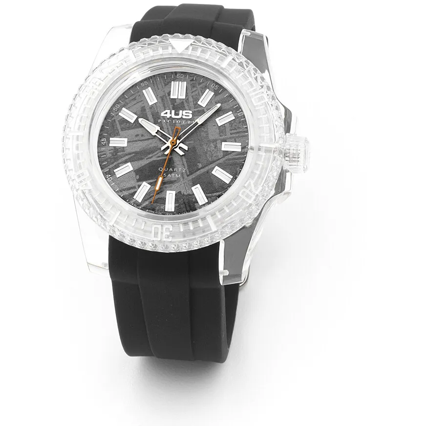 Orologio solo tempo uomo Cesare Paciotti t4st377 con cinturino in silicone nero