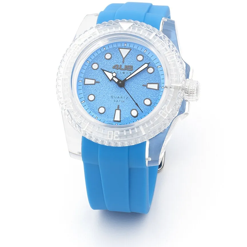 Orologio solo tempo uomo Cesare Paciotti t4st371 con cinturino in silicone azzurro