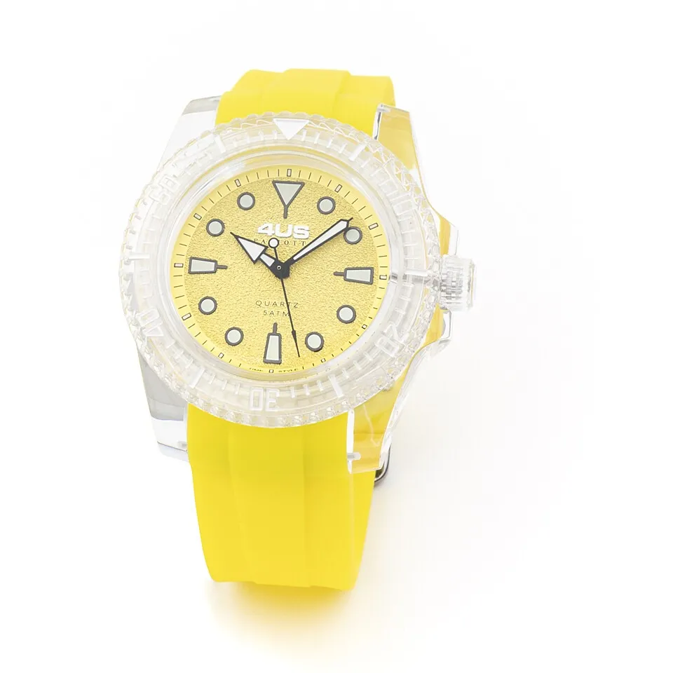 Orologio solo tempo uomo Cesare Paciotti t4st372 con cinturino in silicone giallo