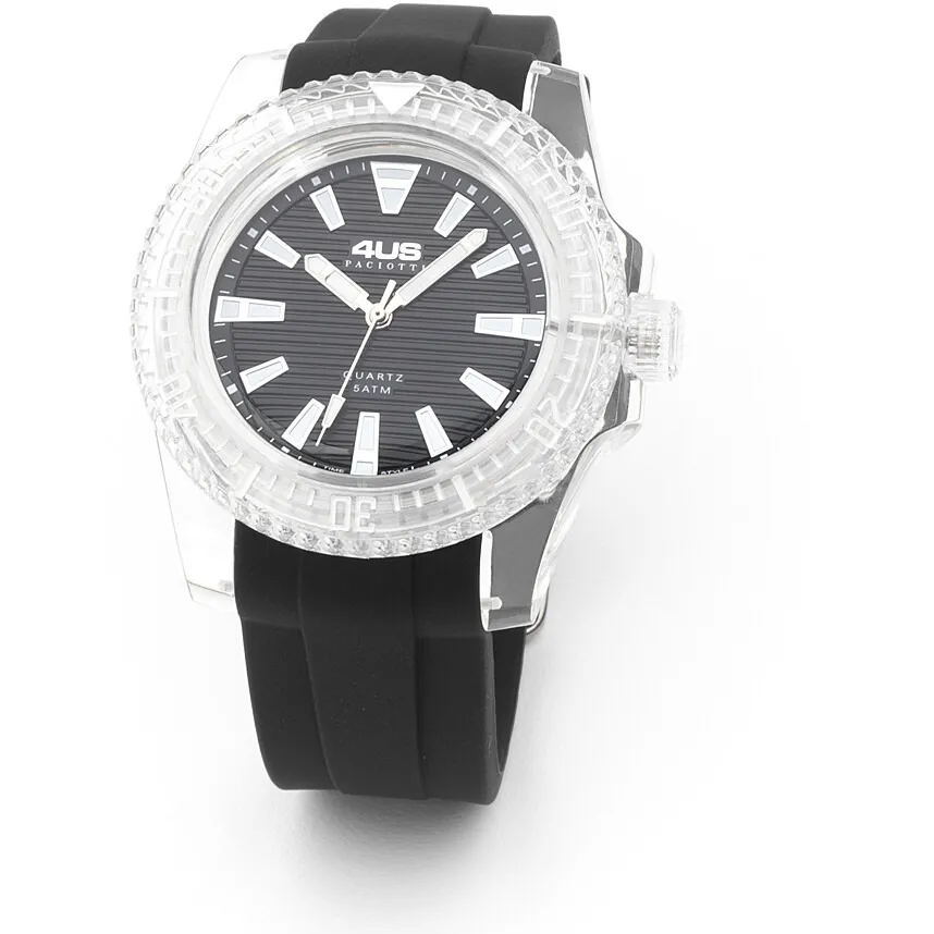 Orologio solo tempo uomo Cesare Paciotti t4st374 con cinturino in silicone nero