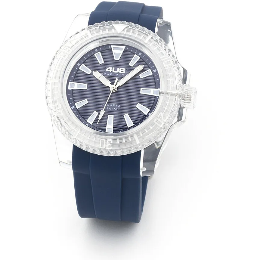 Orologio solo tempo uomo Cesare Paciotti T4ST375 con cinturino in silicone blu