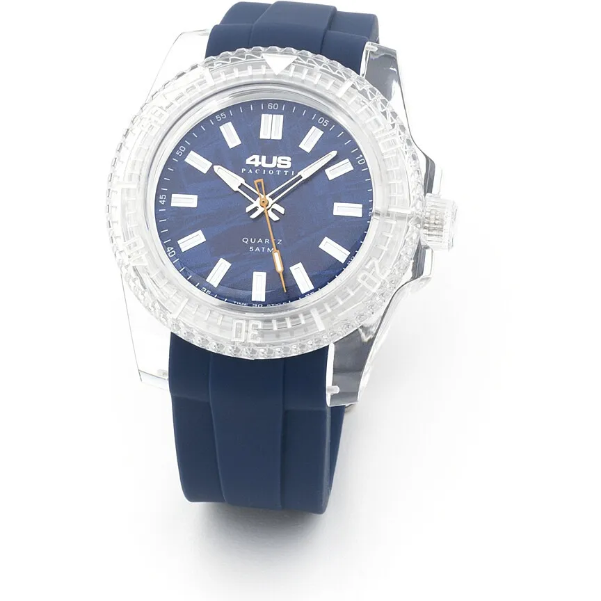 Orologio solo tempo uomo Cesare Paciotti t4st378 con cinturino in silicone blu