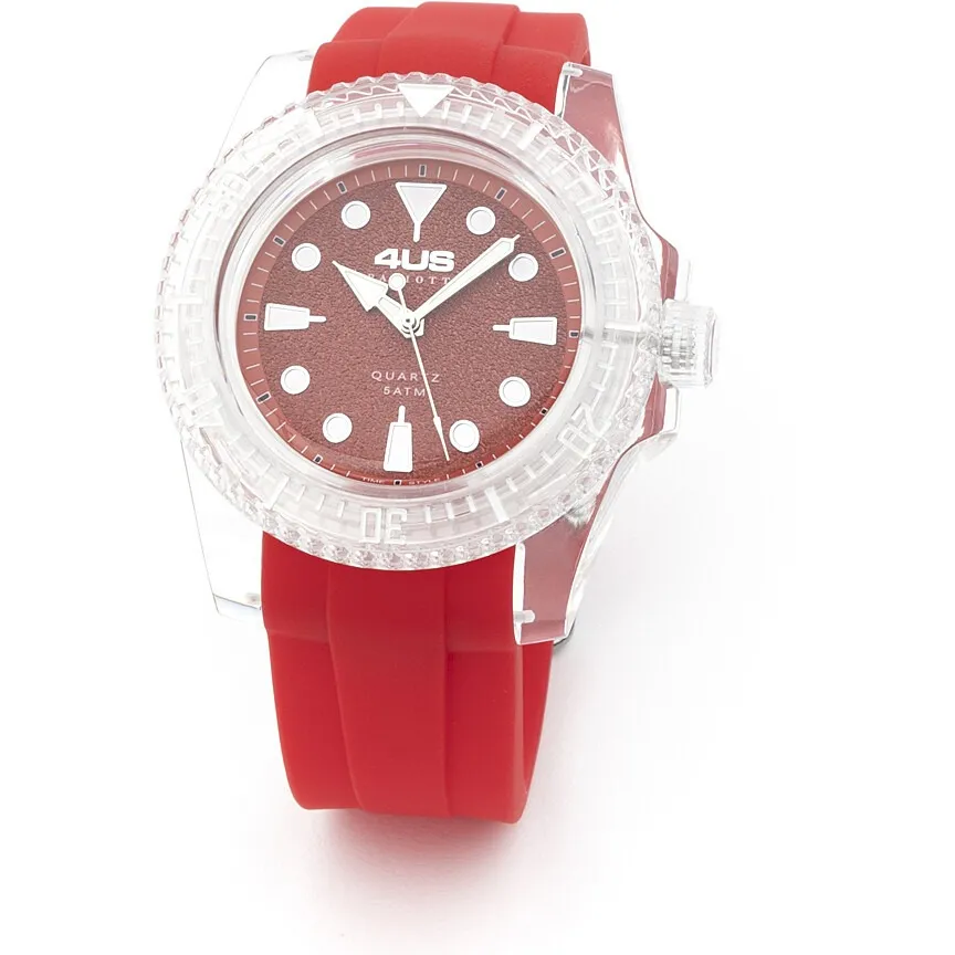 Orologio solo tempo uomo Cesare Paciotti t4st370 con cinturino in silicone rosso