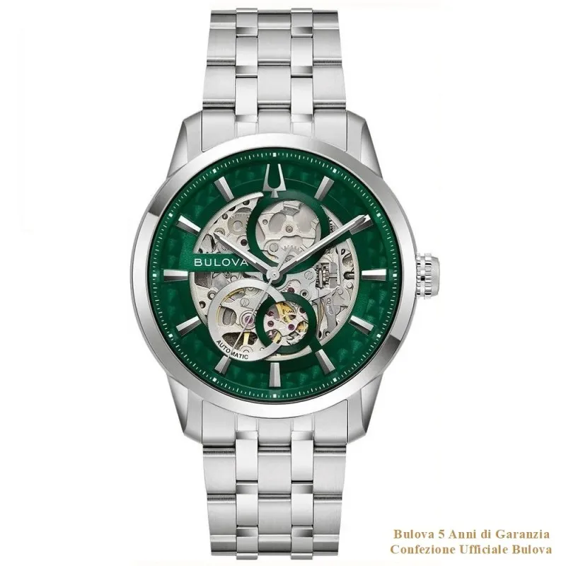 Orologio Uomo BULOVA Sutton Skeleton Automatic - 96A329