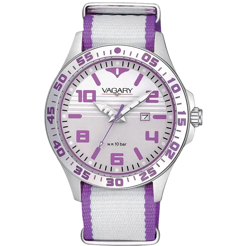 VAGARY Orologio Bambino Argentato e Viola