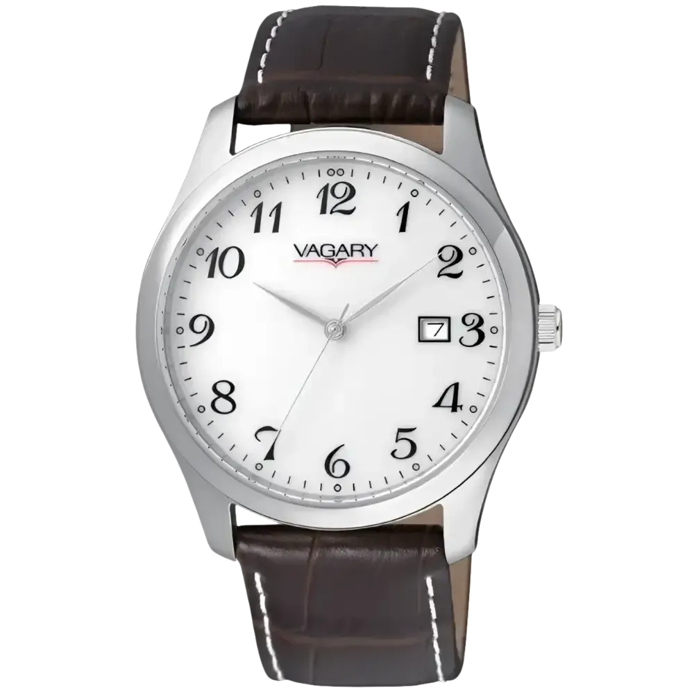 Orologio VAGARY Donna 90th Lady Argentato e Marrone