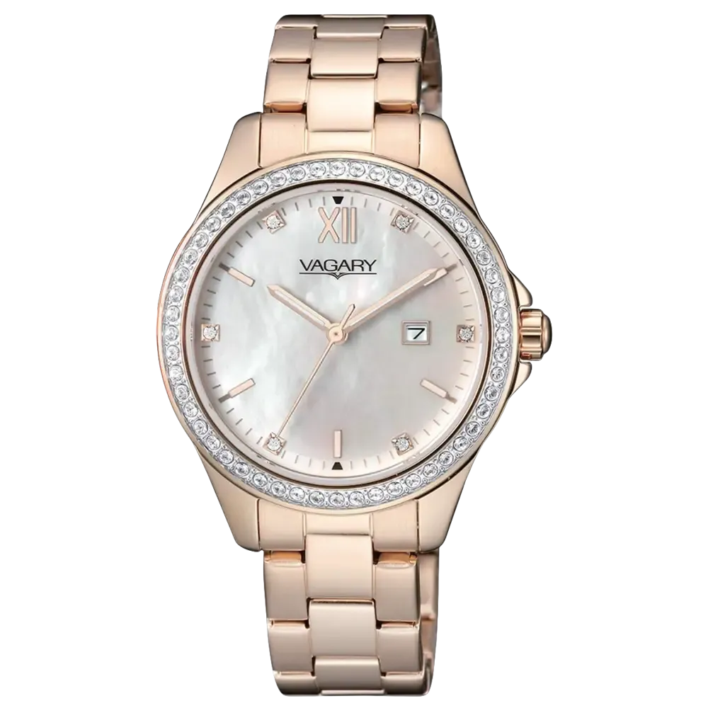 Orologio Vagary Timeless Lady Oro Rosa e Cristalli