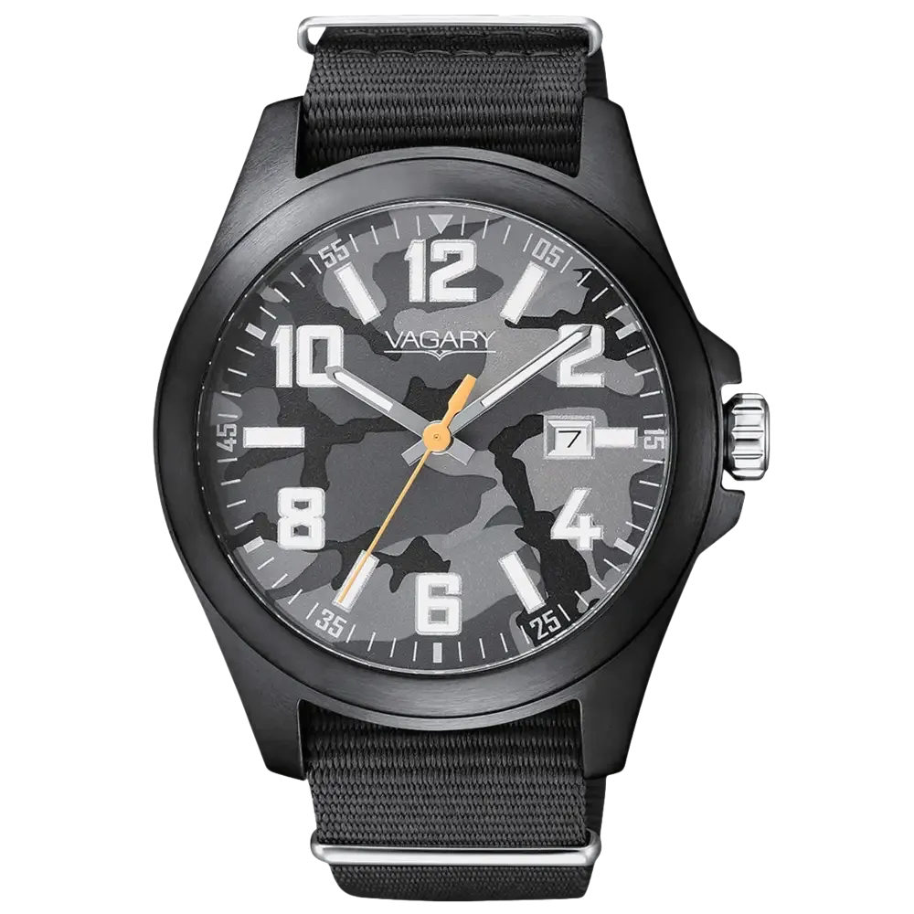 VAGARY Explore Orologio Uomo Mimetico Nero