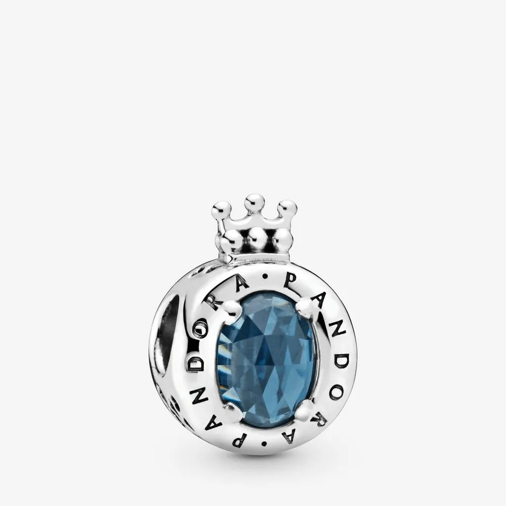 Pandora O Coronata Scintillante Blu - 798266NMB