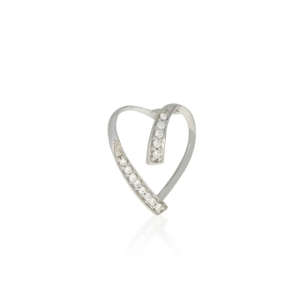 Pendente Ambrosia Cuore Oro e Zirconi ACZ 031