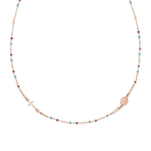 Rosario Girocollo Cristalli Multicolor - CRO10RRRV3