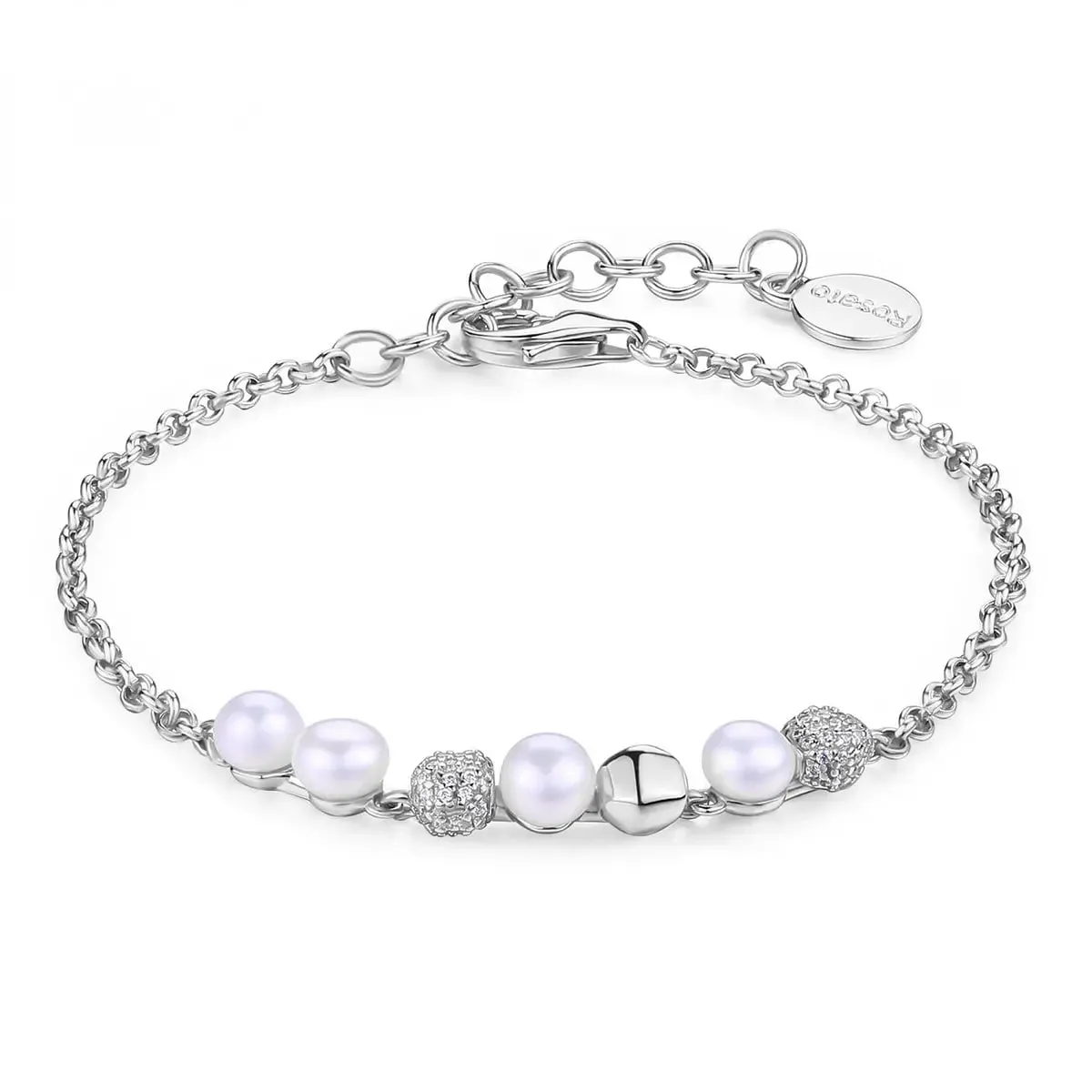 Rosato Bracciale Azzurra con Perle