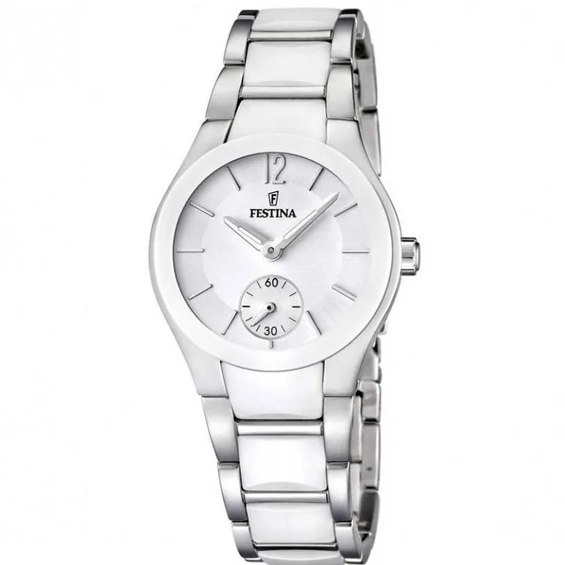 FESTINA – OROLOGIO DONNA – CERAMIC BIANCO E ACCIAIO